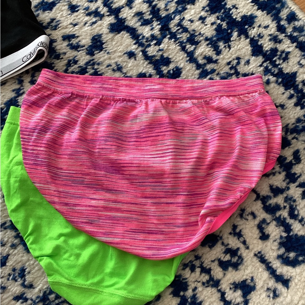 Girls Black Sports Bra with Colorful Panties and black tights - Picture 11 of 16